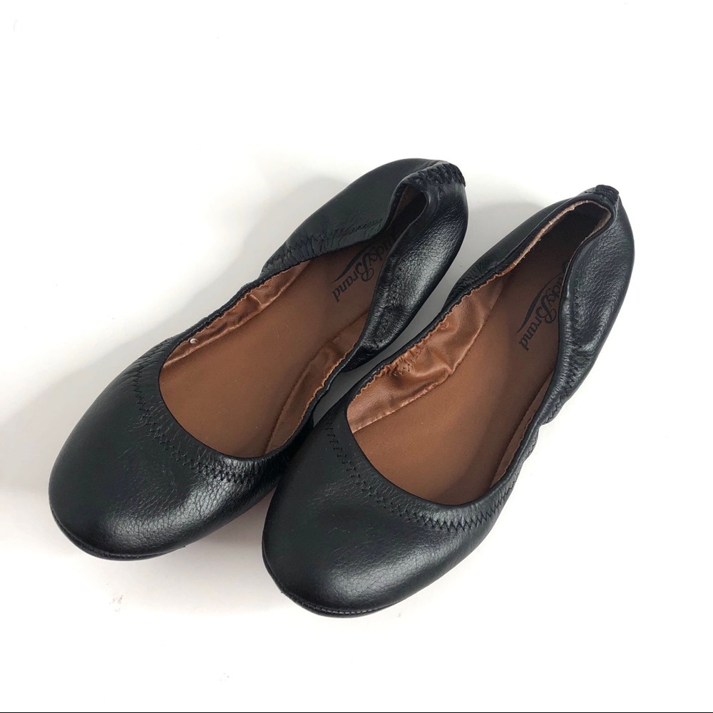Lucky Brand Erin Black Leather Ballet Flats 9